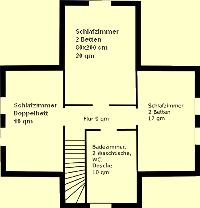 Raumaufteilung Obergeschoss